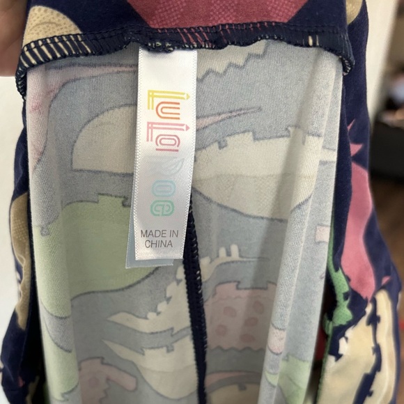 Lularoe TC2 Multicolor Dinosaur Print Leggings - Picture 3 of 5